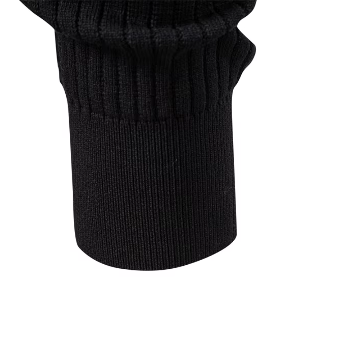 Grayson – Pull côtelé à col tunisien pour homme