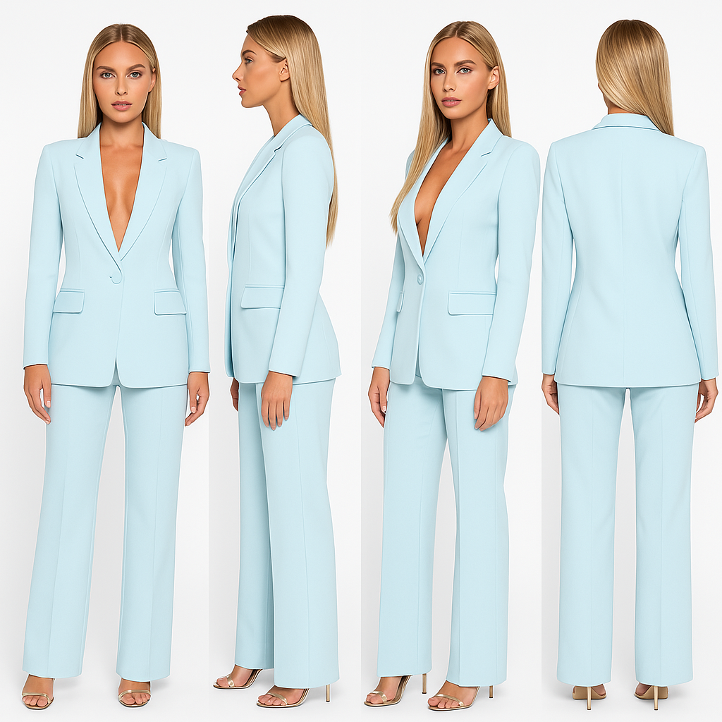 Avenelle – Stilfuldt To-delt Blazersæt til Kvinder Elegant Look