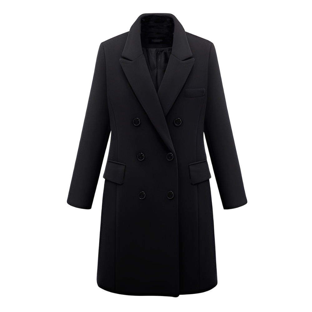 Carolyx – Abrigo largo elegante de lana para mujer