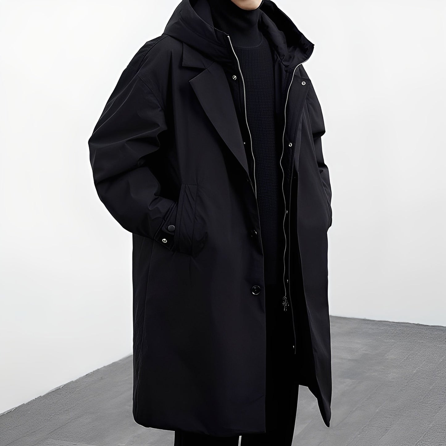 Jorvik – Long Versatile Men’s Hooded Trench Coat