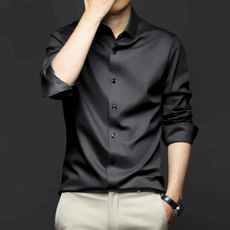Valerio - Chemise d'affaires formelle en soie