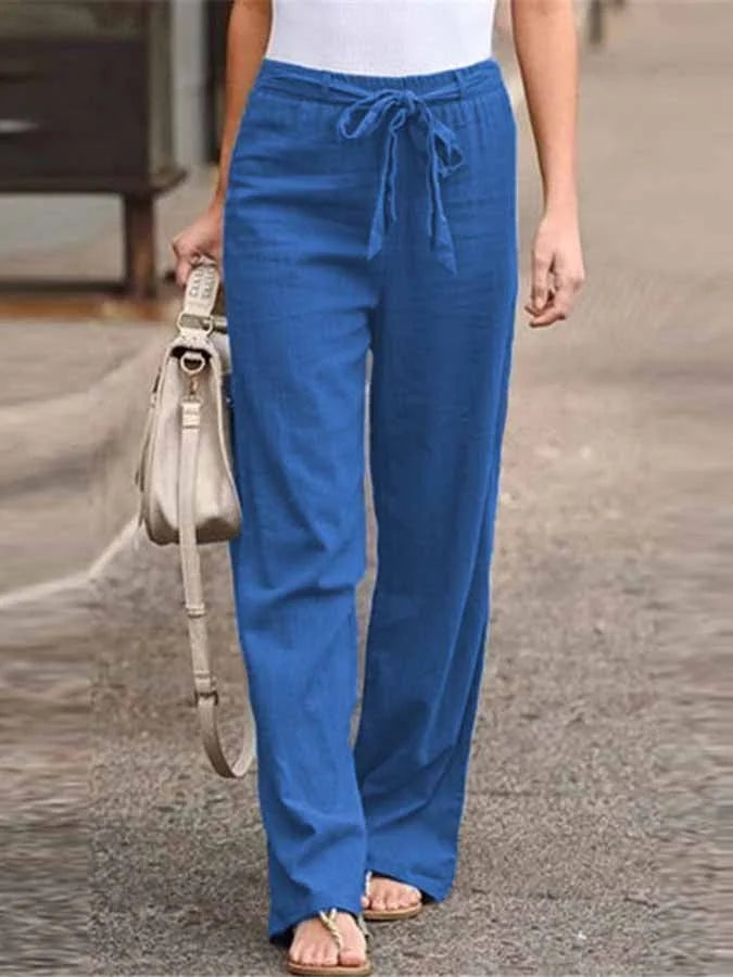 Carletta – Pantalon d'été en lin pour femmes
