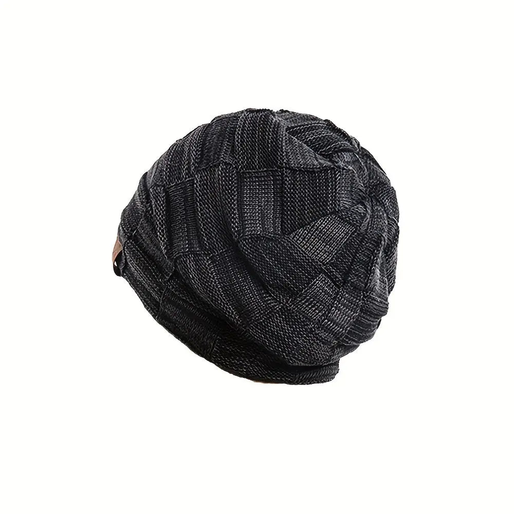 Mixed Color Knitted Beanie Hat for Unisex Azzoria