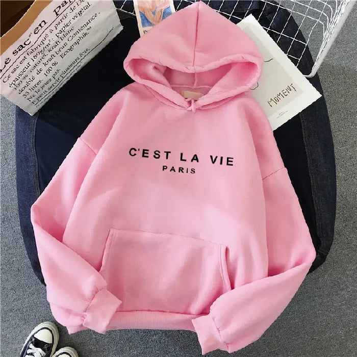 Oversized Printed Hoodie for Women Azzoria