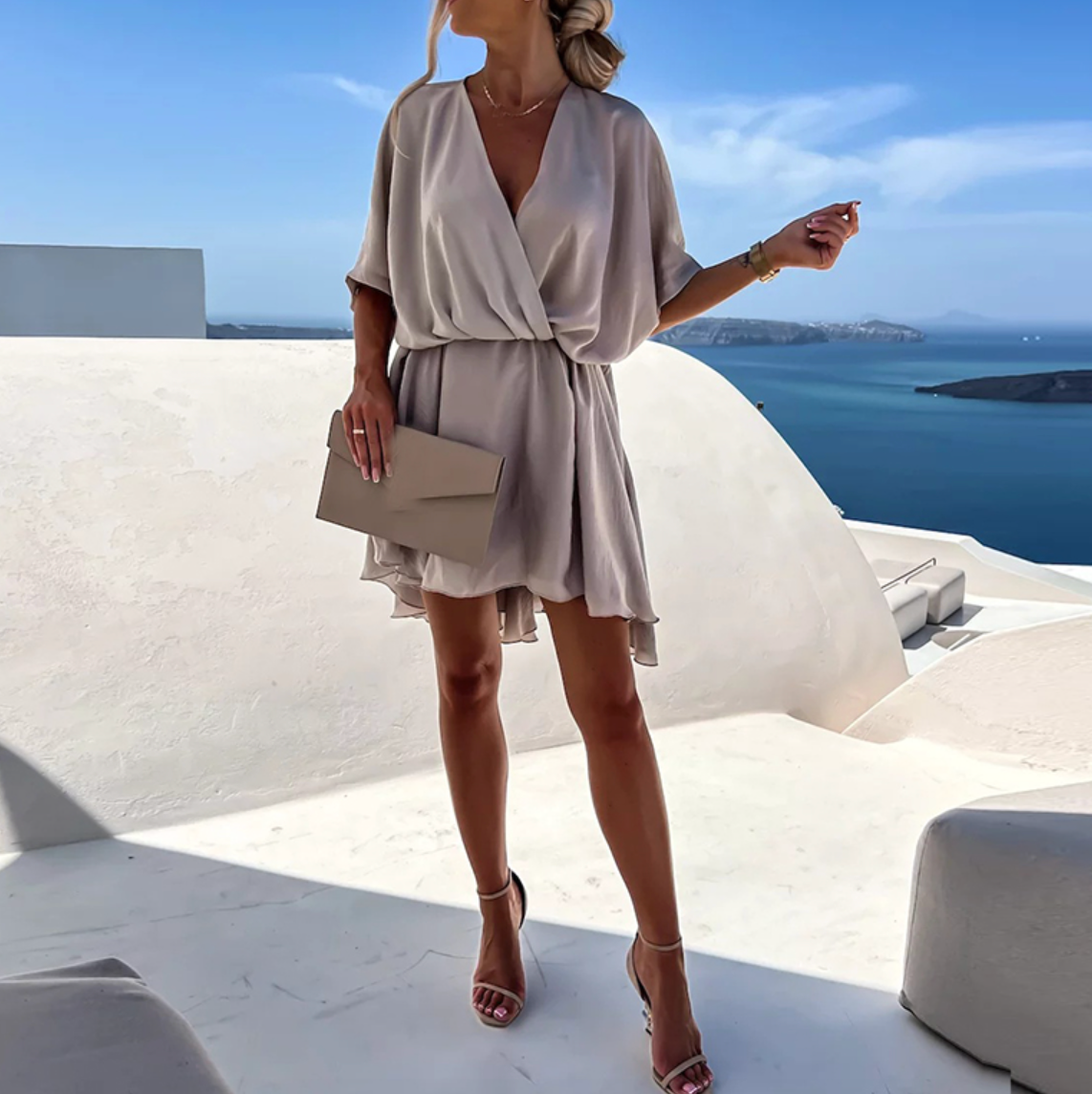 Arlenna – Γυναικείο Φόρεμα Κρουαζέ με Κολακευτική Γραμμή