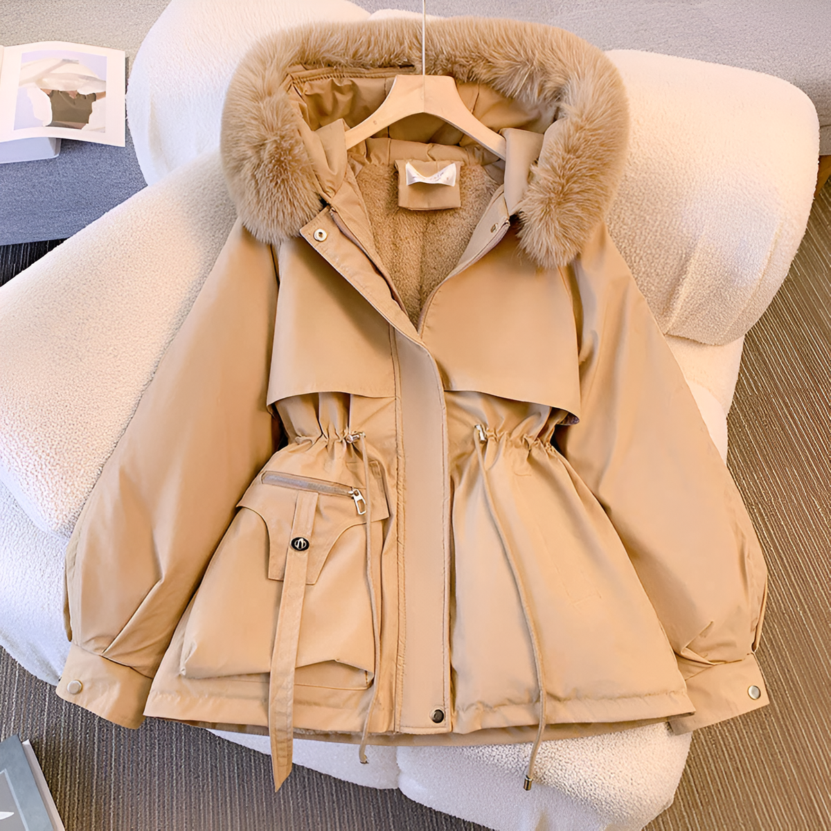 Victoria - Elegante Faux Fur Capuchon Winterjas - Image 6
