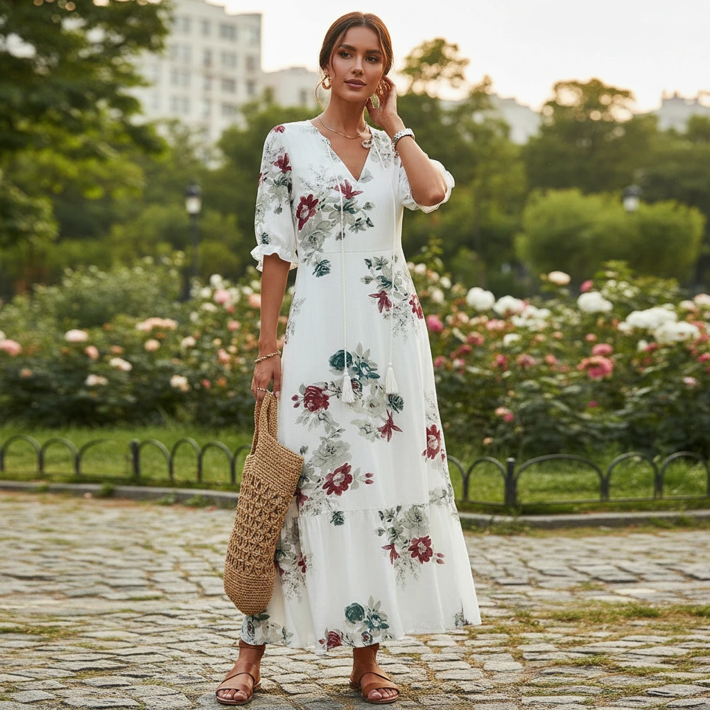 Zarae – Bohemeprint Maxikjole til kvinder