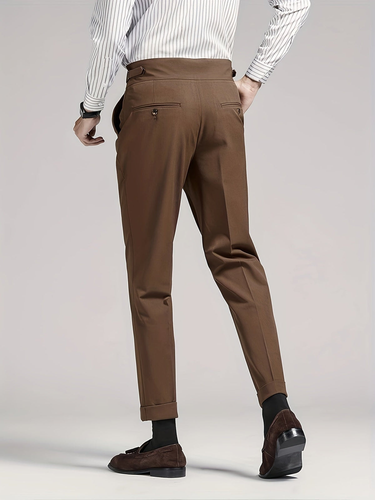 Men's Pleated Dress Pants - Image 14