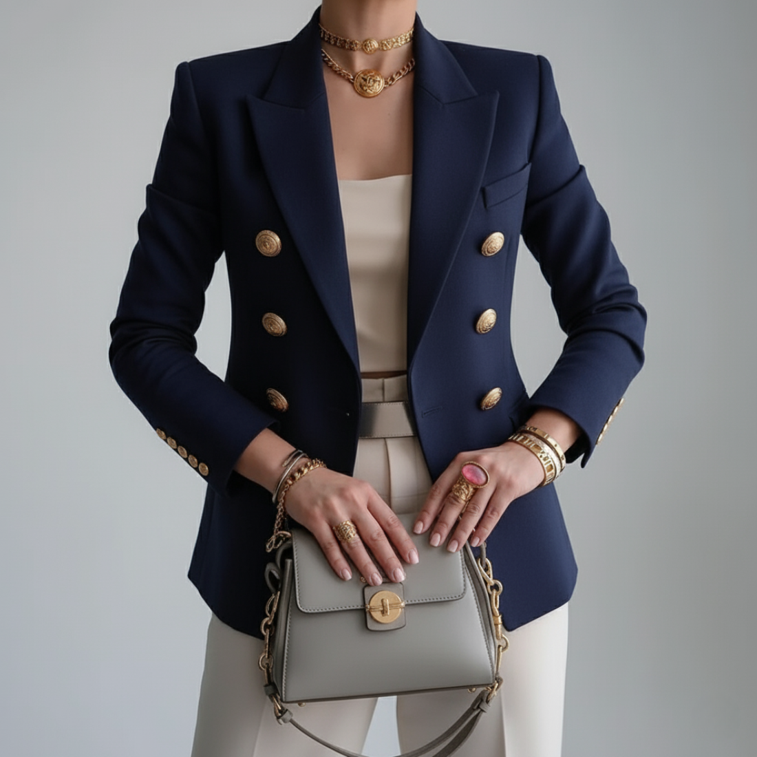 Sarah | Women's Double-Breasted Blazer - Image 2