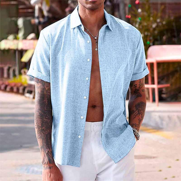 Lumorin - Mens Linen Summer Shirt