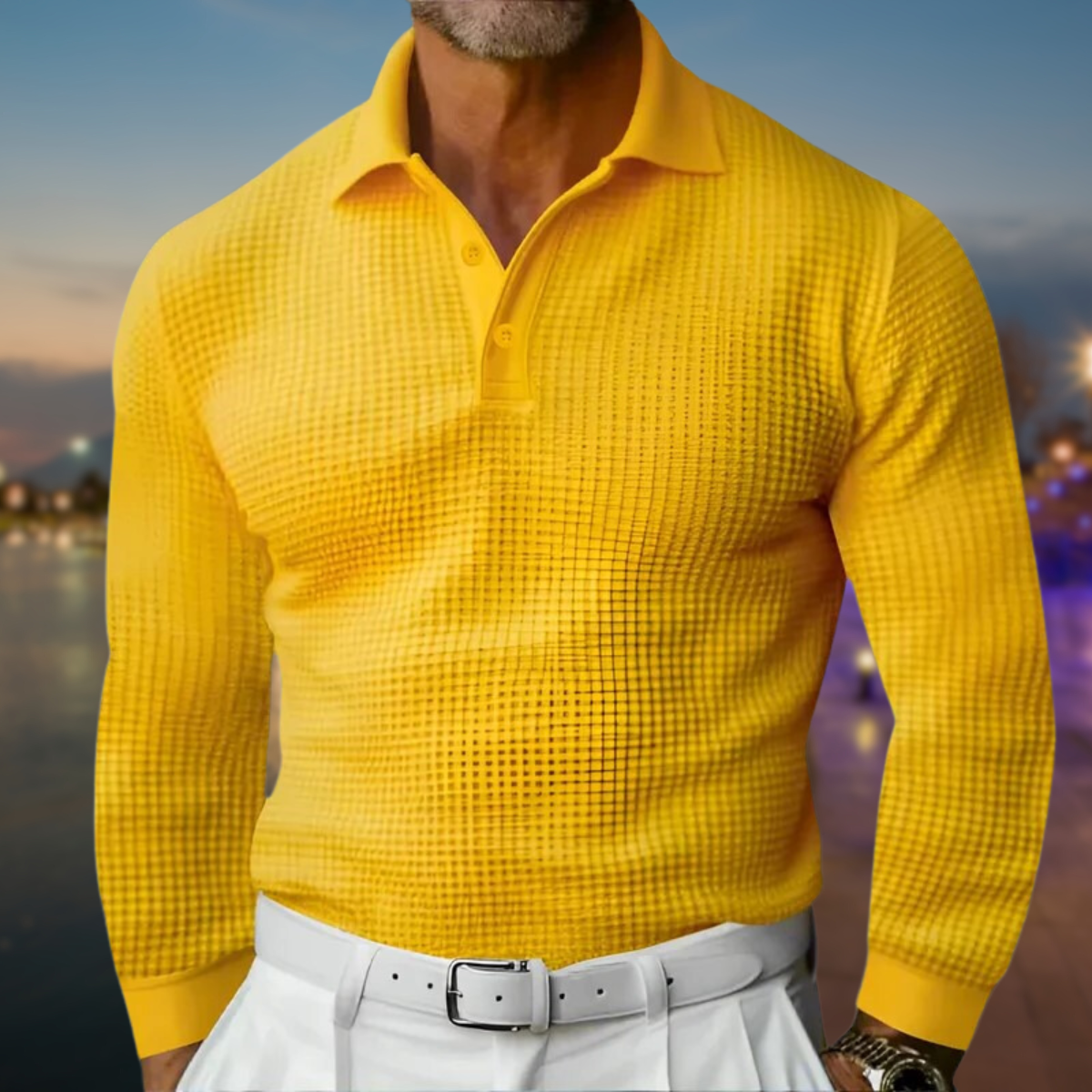 Cyran – Maglia Polo Sottile a Tessitura