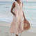 Women Sleeveless V-Neck Button Front Midi Dress Summer