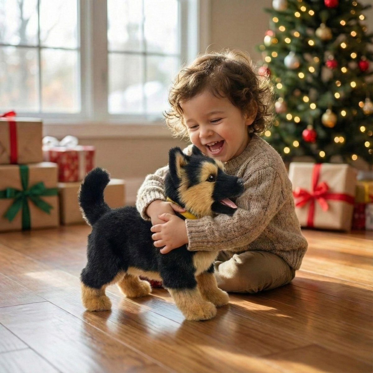 Realistic German Shepherd Electronic Robot Puppy Walking Barking - Image 8