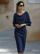 Ceraphine – Rochie midi drapată