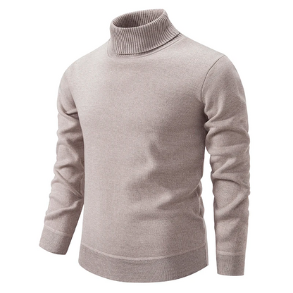 Renwick – Suéter de cuello alto para hombre 100% lana