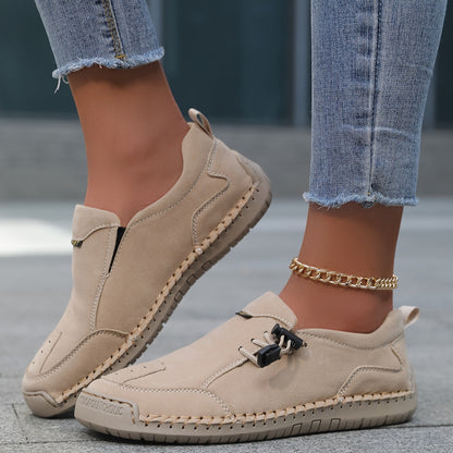 Nelvara - Zapatos cómodos, estables y fáciles de poner para uso diario