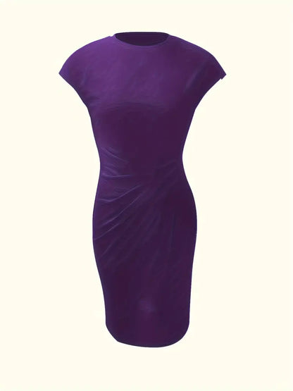 Katia – Vestido clásico ajustado de manga corta