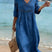 Clarine - Robe femme en coton col en V