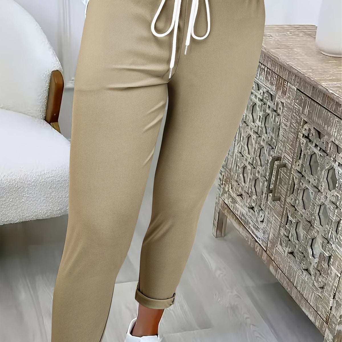 Women Drawstring Trousers - Image 4