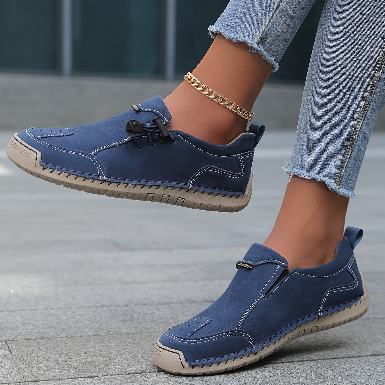 Nelvara - Zapatos cómodos, estables y fáciles de poner para uso diario