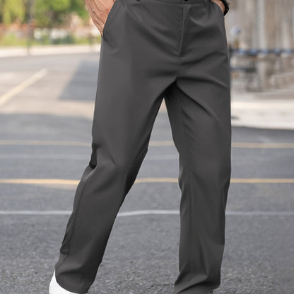 Men's Tailored Straight Leg Dress Pants