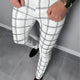 Men's Slim Fit Plaid Dress Pants - Image 12