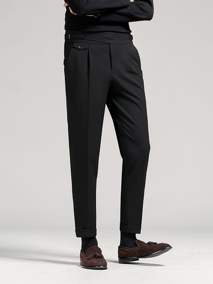 Mens Pleated Dress Pants - Image 4