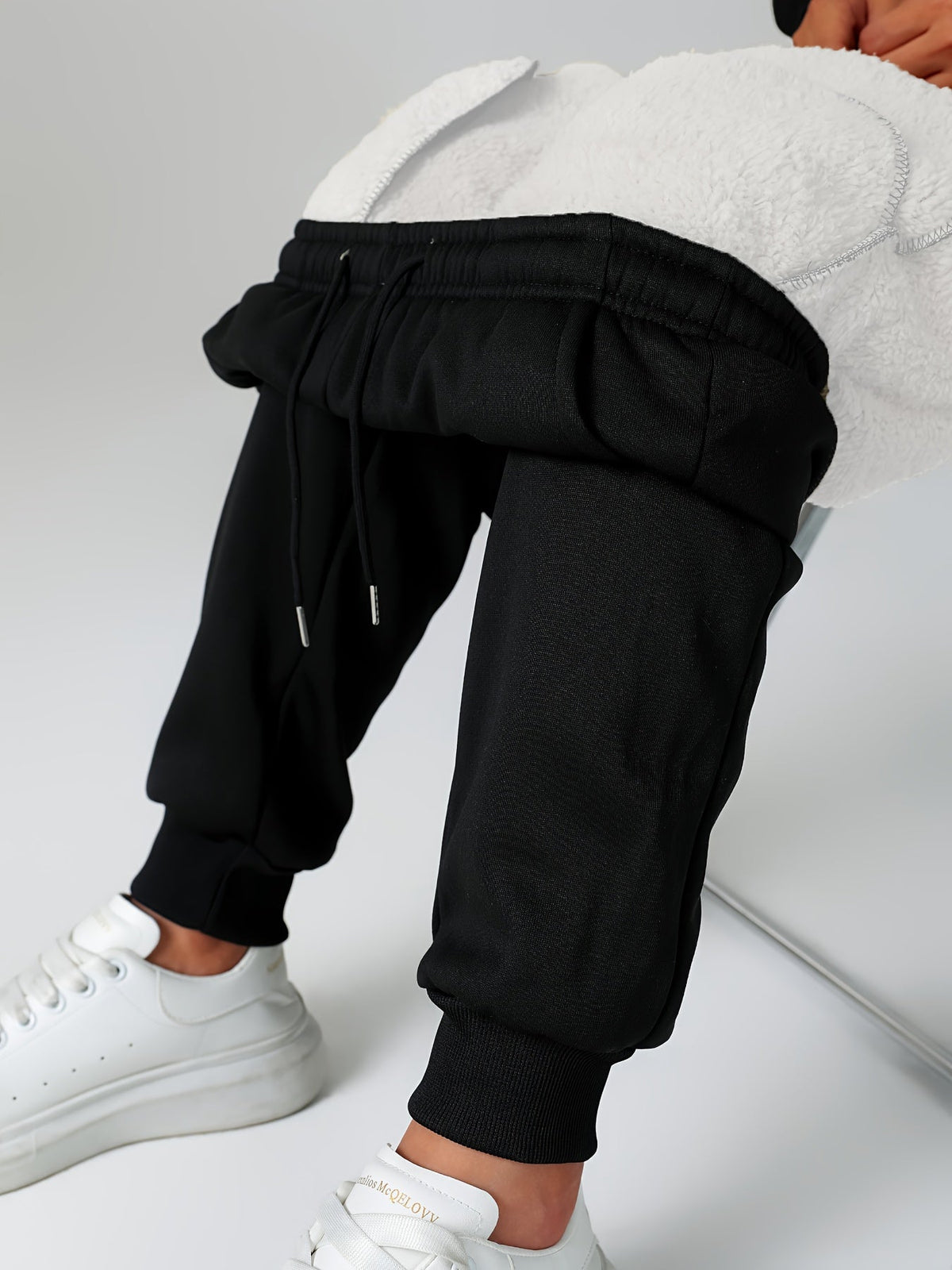 Women's Fleece Lined Cuffed Joggers - Image 9