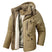 Levik – Manteau d'hiver doublé avec fausse fourrure pour homme