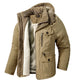 Levik – Lined Winter Coat with Faux Fur for Men