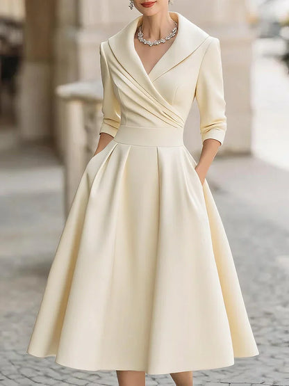 Chlara - Elegant satin kjole