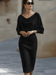 Ceraphine – Rochie midi drapată