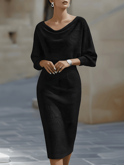 Ceraphine – Draped Midi Dress