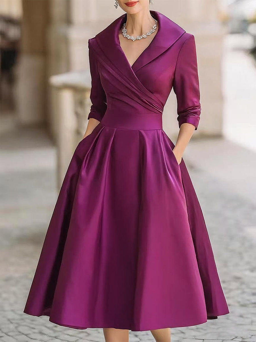 Chlara - Elegant satin kjole