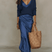 Women Ivory Knit Satin Midi Dress Set Two Piece - Image 8