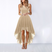Women Sleeveless Asymmetric Hem Fitted Bodice Midi Dress - Image 8
