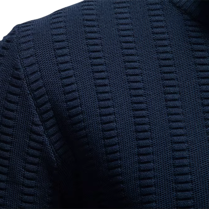 Rowan – Pull pour homme en coton à fermeture éclair courte