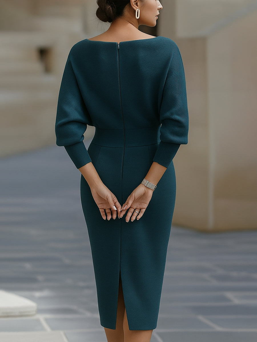 Ceraphine – Draped Midi Dress