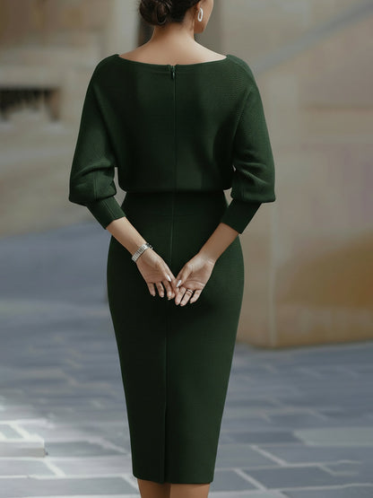 Ceraphine – Draped Midi Dress