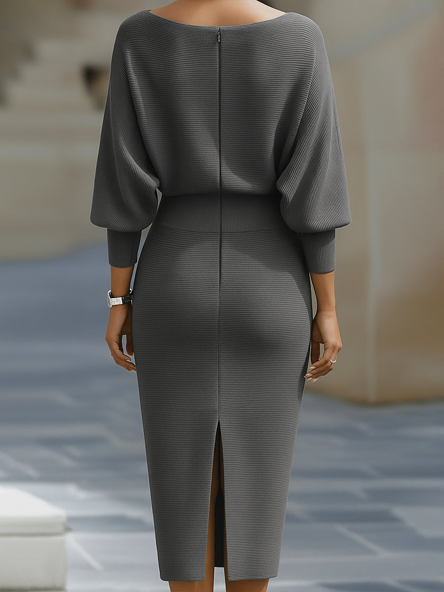 Ceraphine – Draped Midi Dress