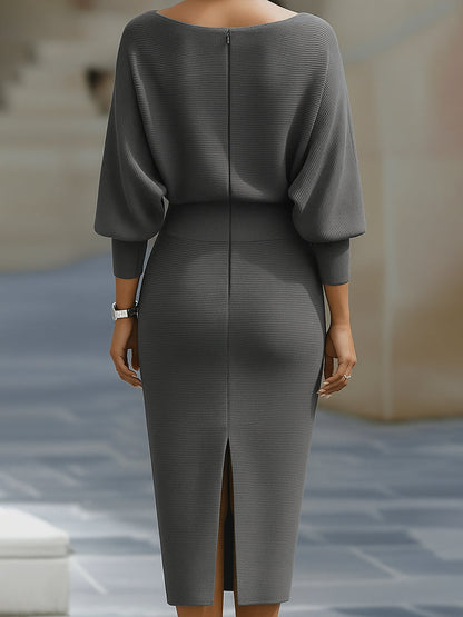 Ceraphine – Draped Midi Dress
