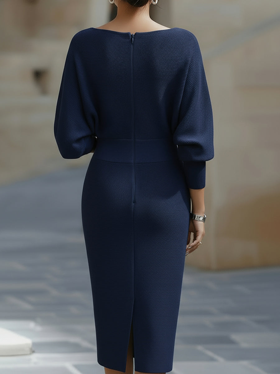Ceraphine – Draped Midi Dress