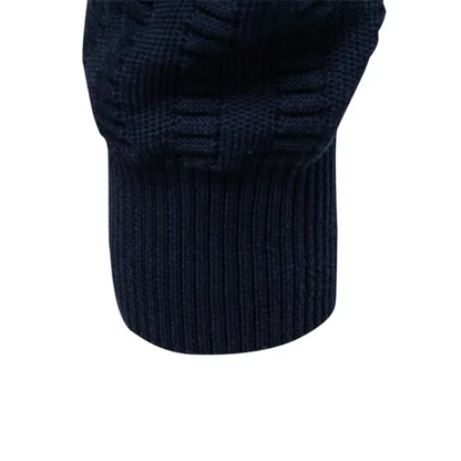 Rowan – Pull pour homme en coton à fermeture éclair courte