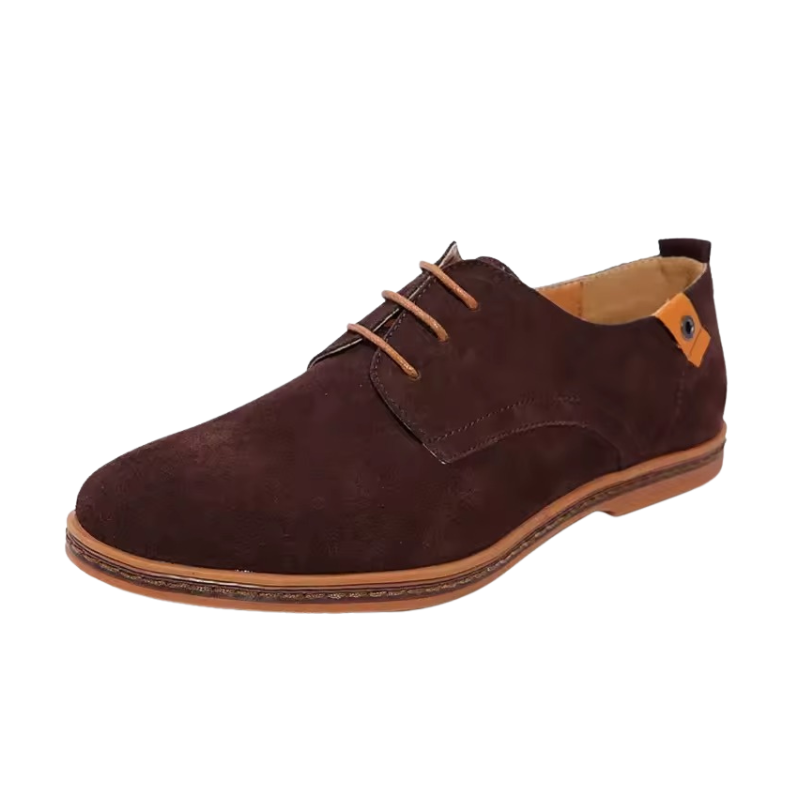 Cedrion - Scarpe eleganti stringate Oxford da uomo in camoscio