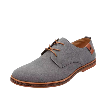 Cedrion - Scarpe eleganti stringate Oxford da uomo in camoscio