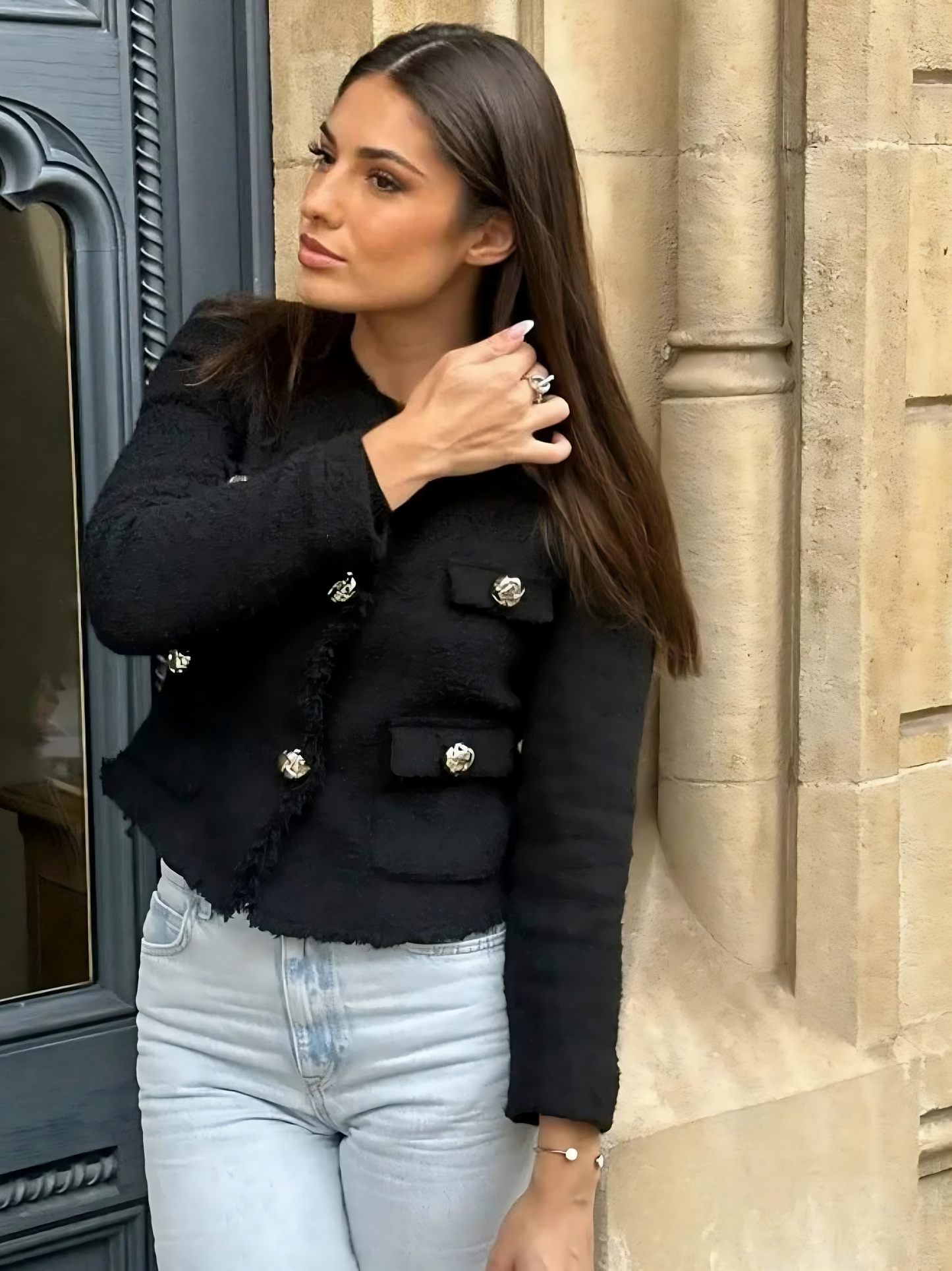 Elodie – Veste Bouclé pour Femme