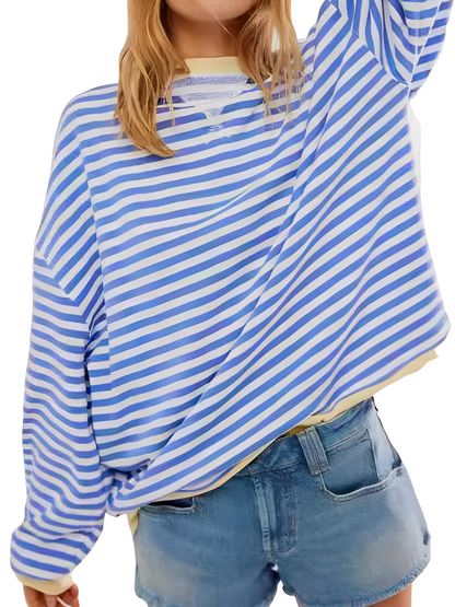 Judelle – Pull rayé élégant pour femme