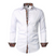 Paolo - Chemise Homme Ajustée à Motif Paisley Tissu Premium