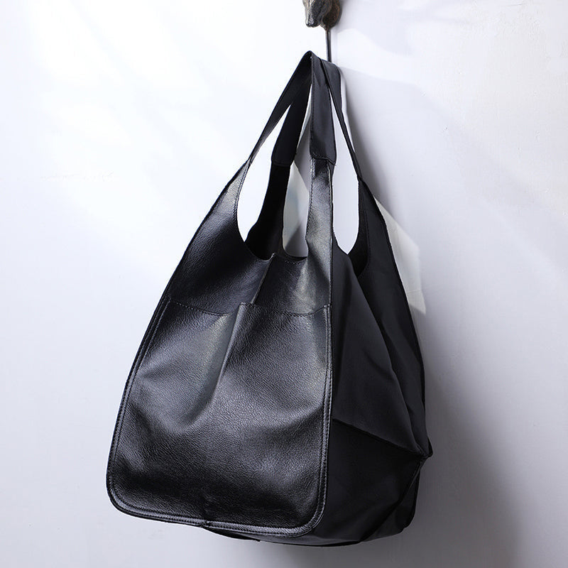 Marcella - Oversized Vintage Leather Shoulder Bag