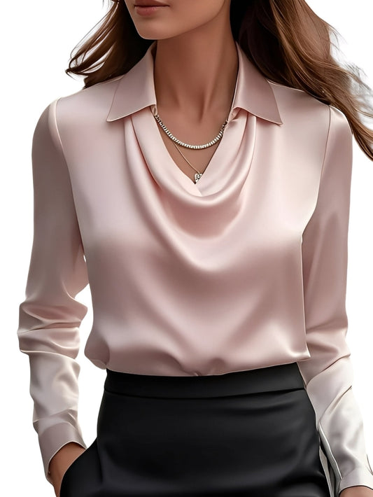 Dionne - Satin Long Sleeve Shirt